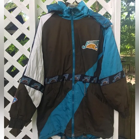 Vintage Pro Player Banned Logo Jacksonville Jaguars Puffer Jacket
